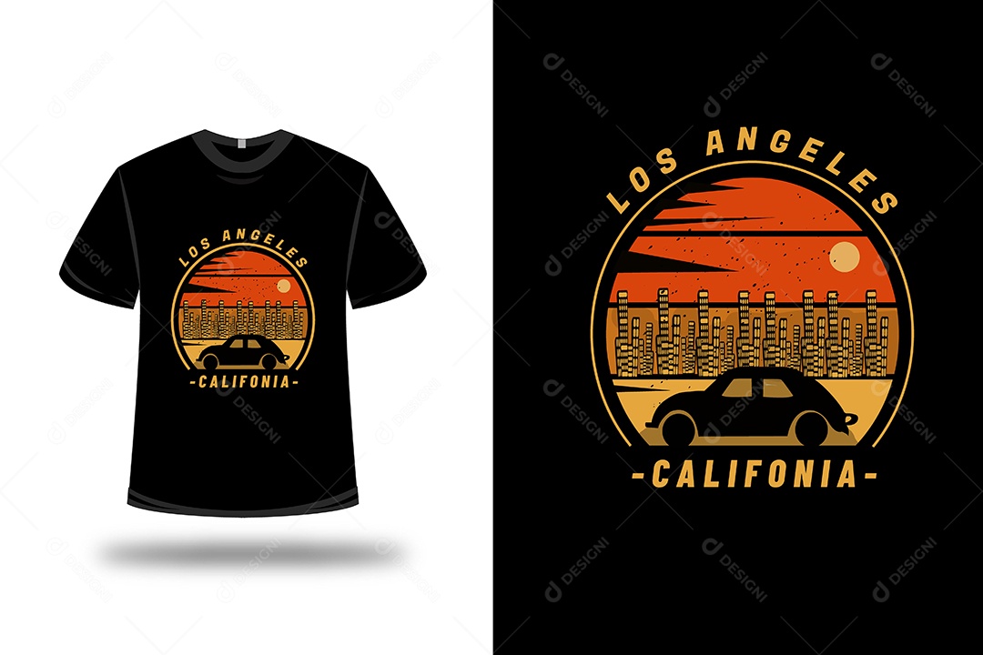 Camiseta Los Angele  Califórnia Vetor EPS