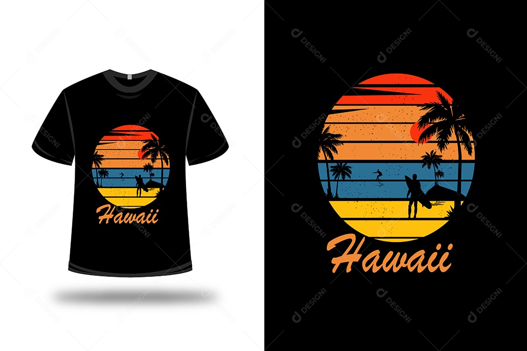 Camiseta Havaí Vetor EPS