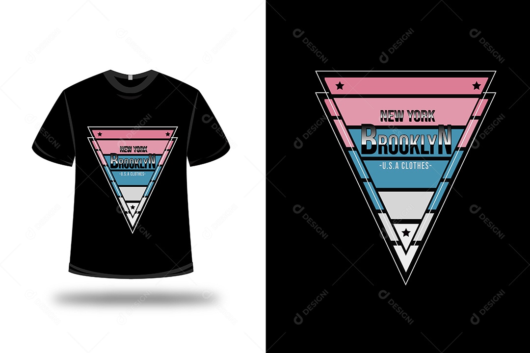 Camiseta Brooklyn-EUA  Vetor EPS