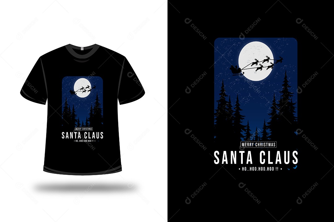 Camiseta Papai Noel Vetor EPS