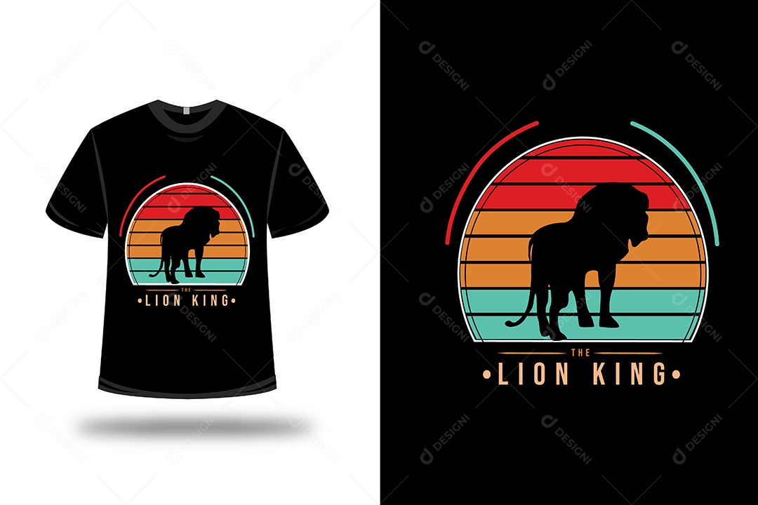 Camiseta Rei Leão   Vetor EPS