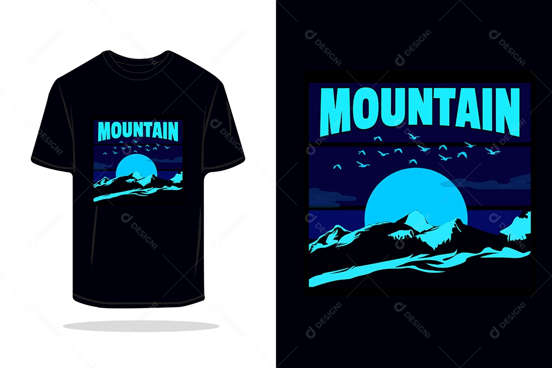 Modelo de Estampa de Camiseta Vetor EPS