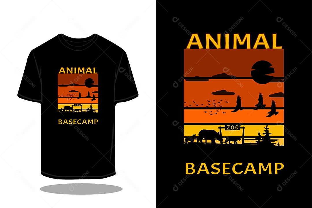 Modelo de Estampa de Camiseta Vetor EPS