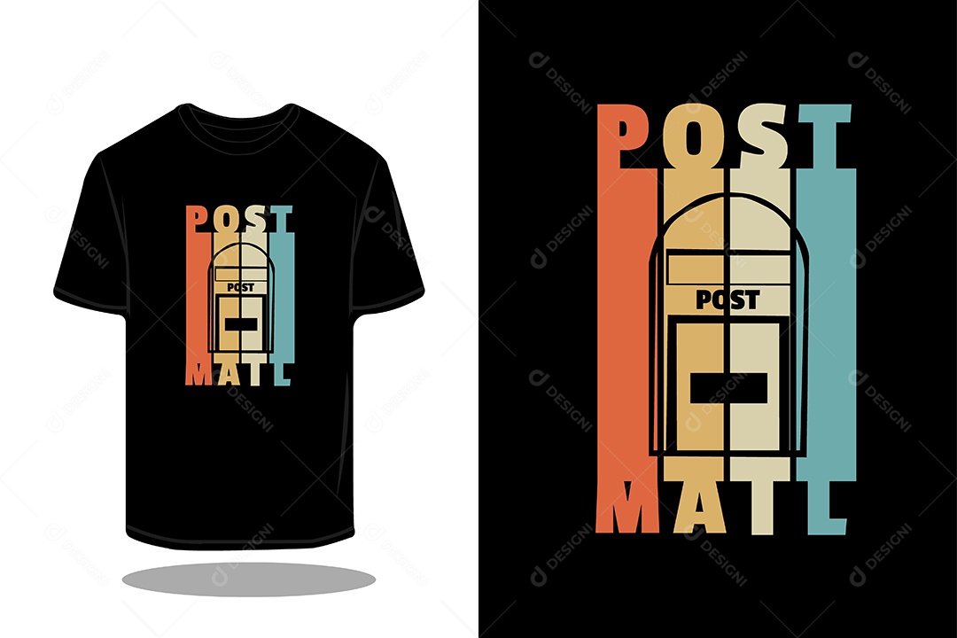 Modelo de Estampa de Camiseta Vetor EPS