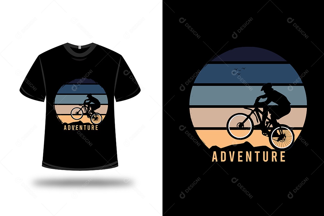 Camiseta Aventura Vetor EPS