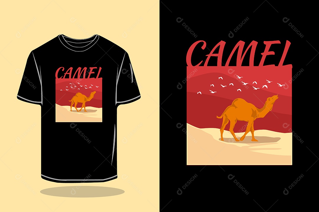 Modelo de Estampa de Camiseta Vetor EPS