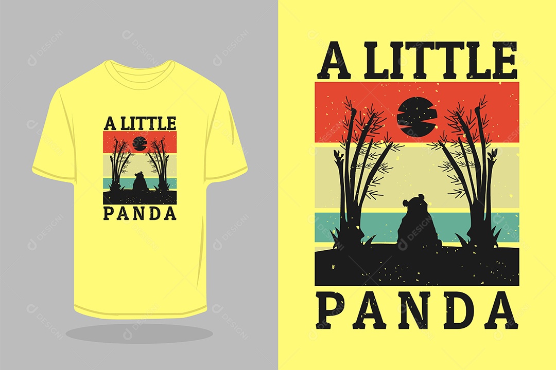 Modelo de Estampa de Camiseta Vetor EPS