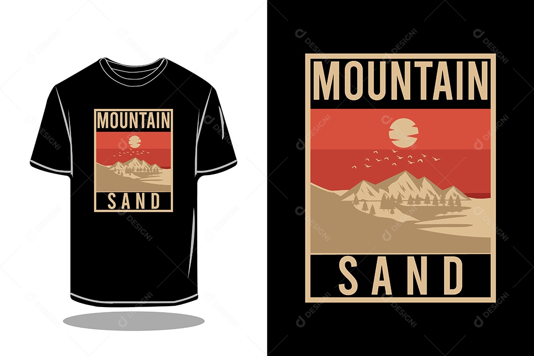 Modelo de Estampa de Camiseta Vetor EPS