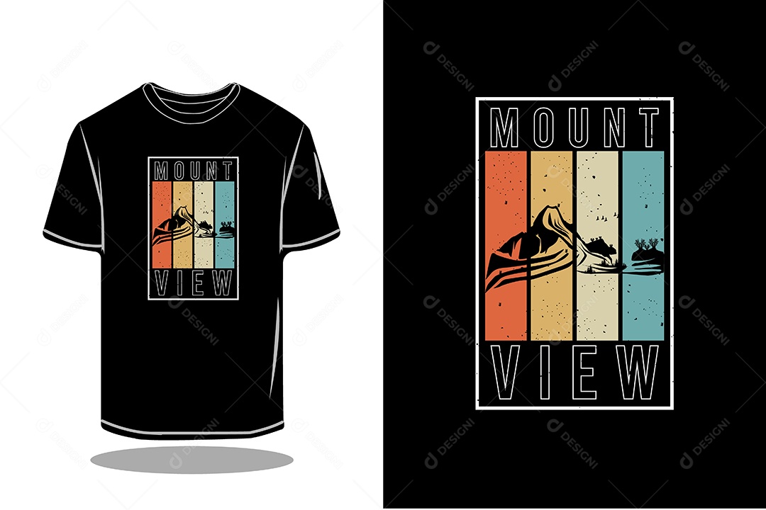 Modelo de Estampa de Camiseta Vetor EPS