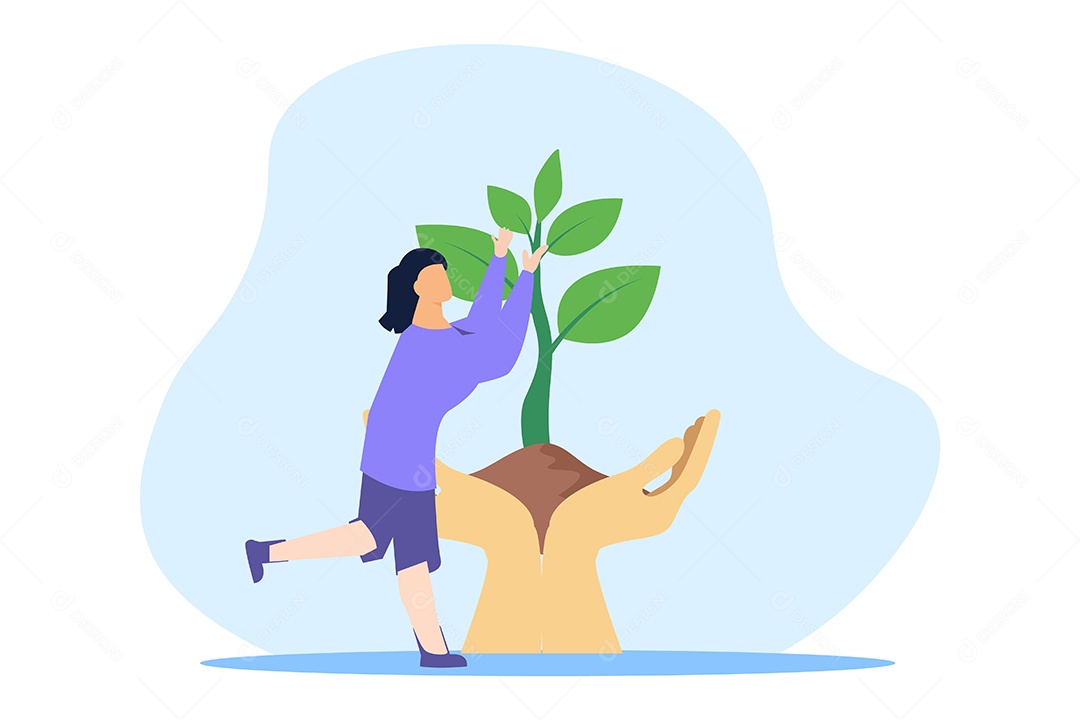 Ilustração do Dia da Terra Votar EPS