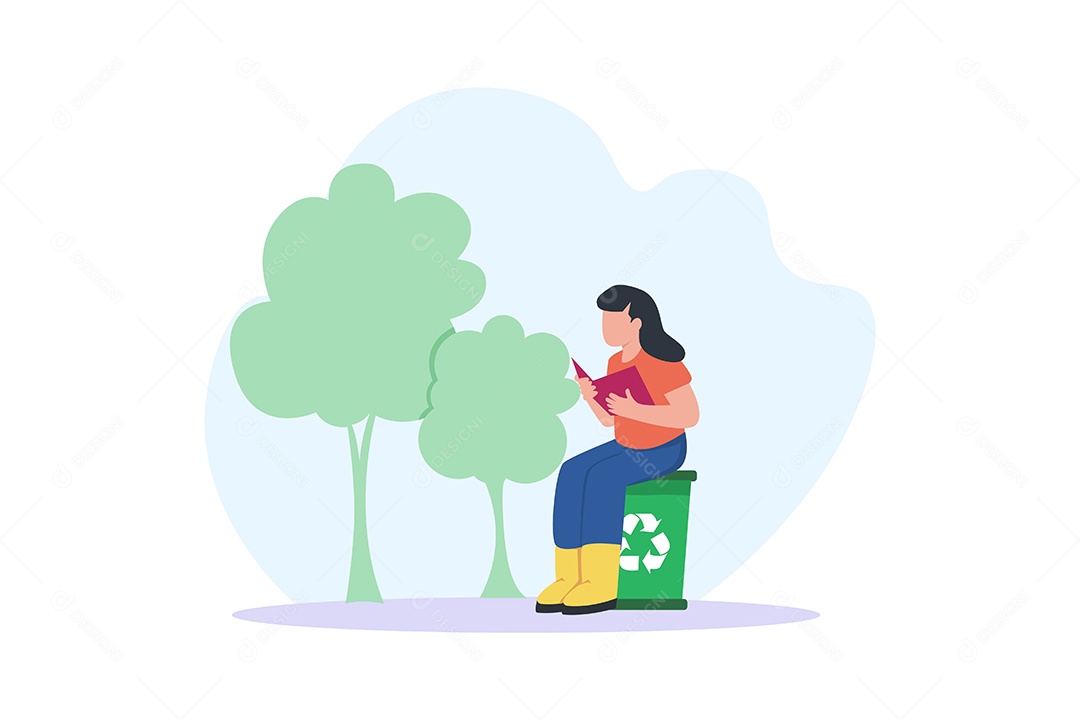 Ilustração do Dia da Terra Votar EPS