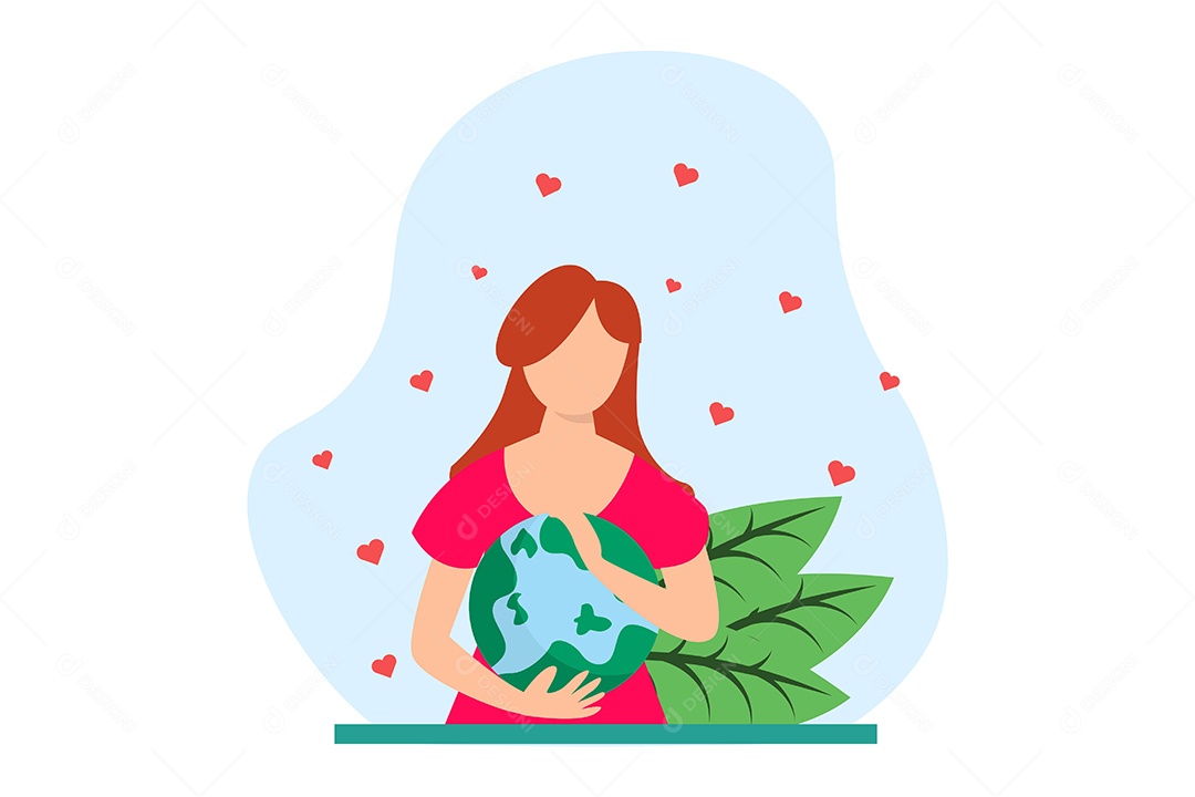 Ilustração do Dia da Terra Votar EPS