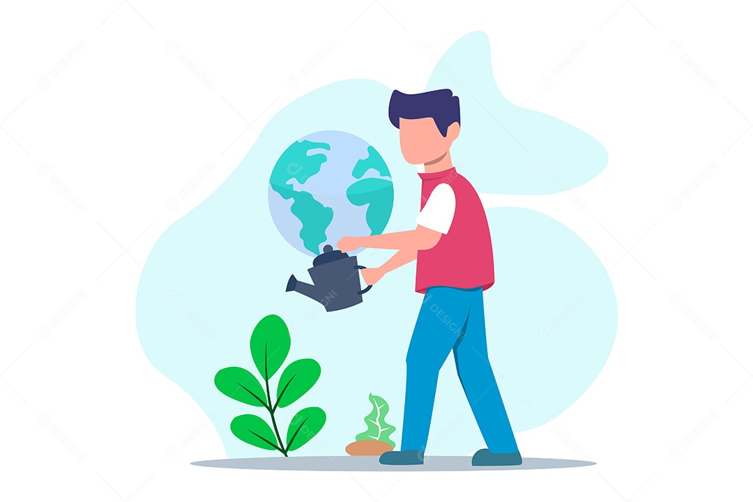 Illustration of Earth Day Fly EPS