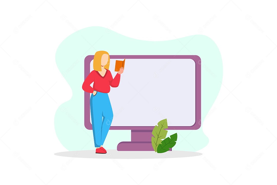 Ilustração Dia Mundial do Livro Vetor EPS