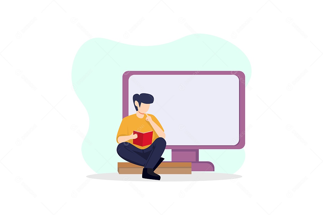 Ilustração Dia Mundial do Livro Vetor EPS