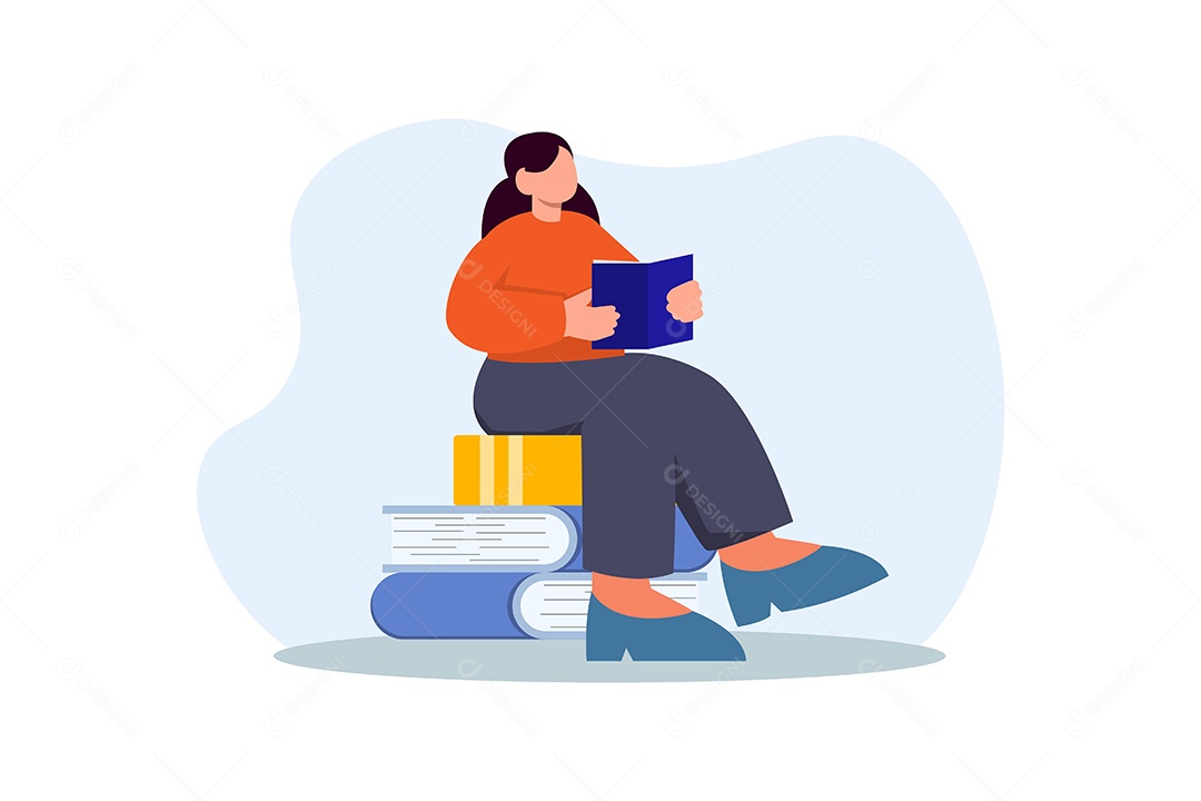 Ilustração Dia Mundial do Livro Vetor EPS