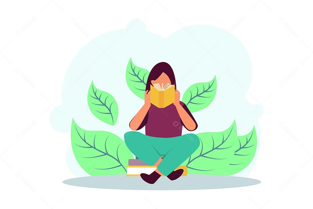 Ilustração Dia Mundial do Livro Vetor EPS