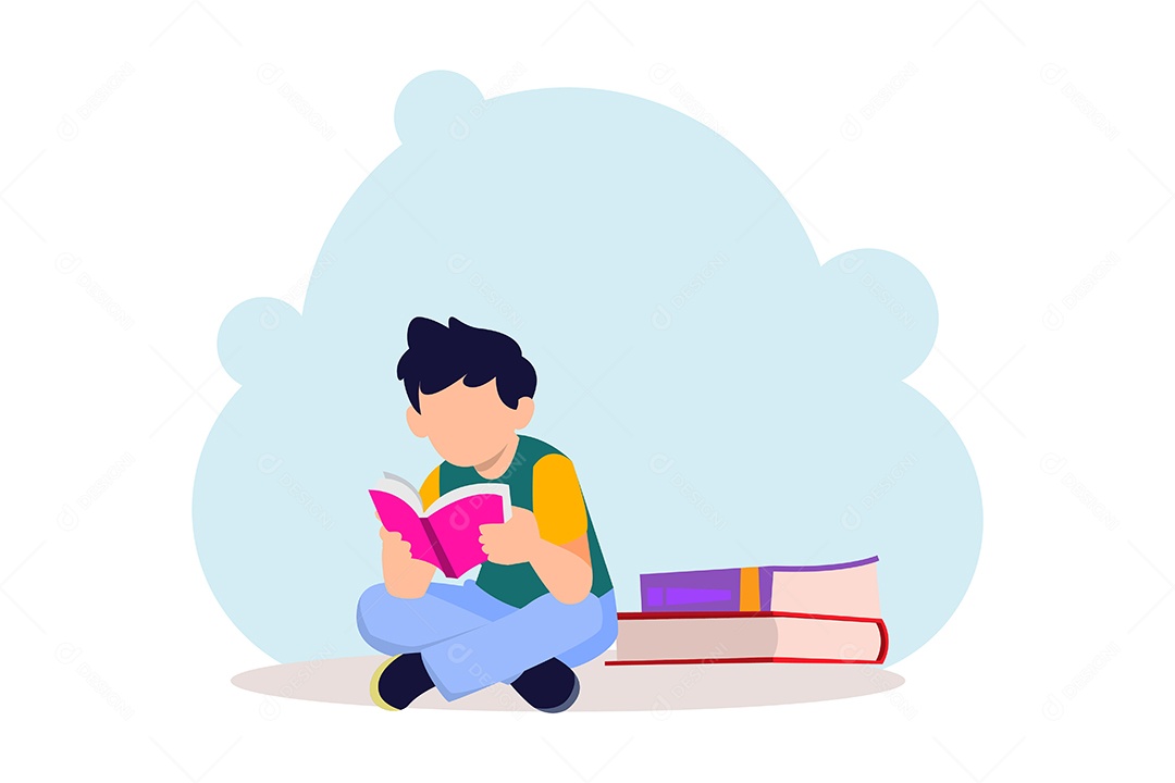 Ilustração Dia Mundial do Livro Vetor EPS