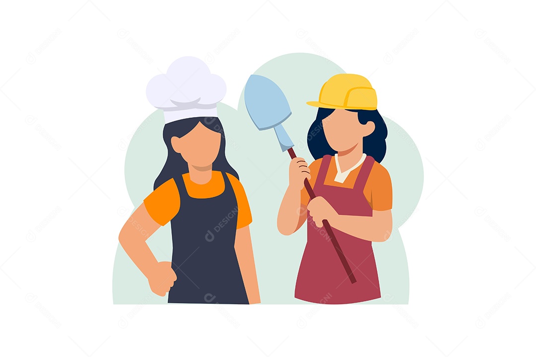 Ilustração do Dia do Trabalho Vetor EPS