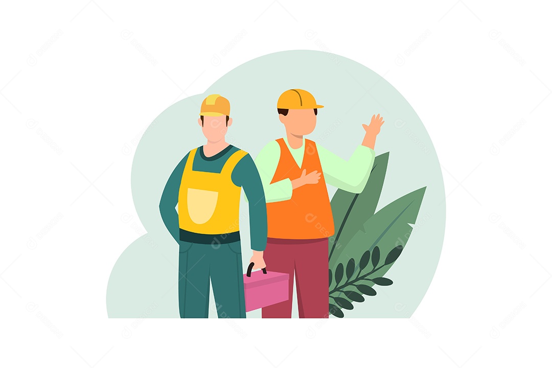 Ilustração do Dia do Trabalho Vetor EPS