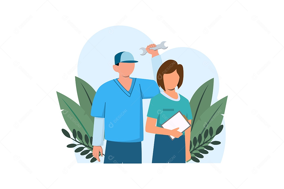 Ilustração do Dia do Trabalho Vetor EPS