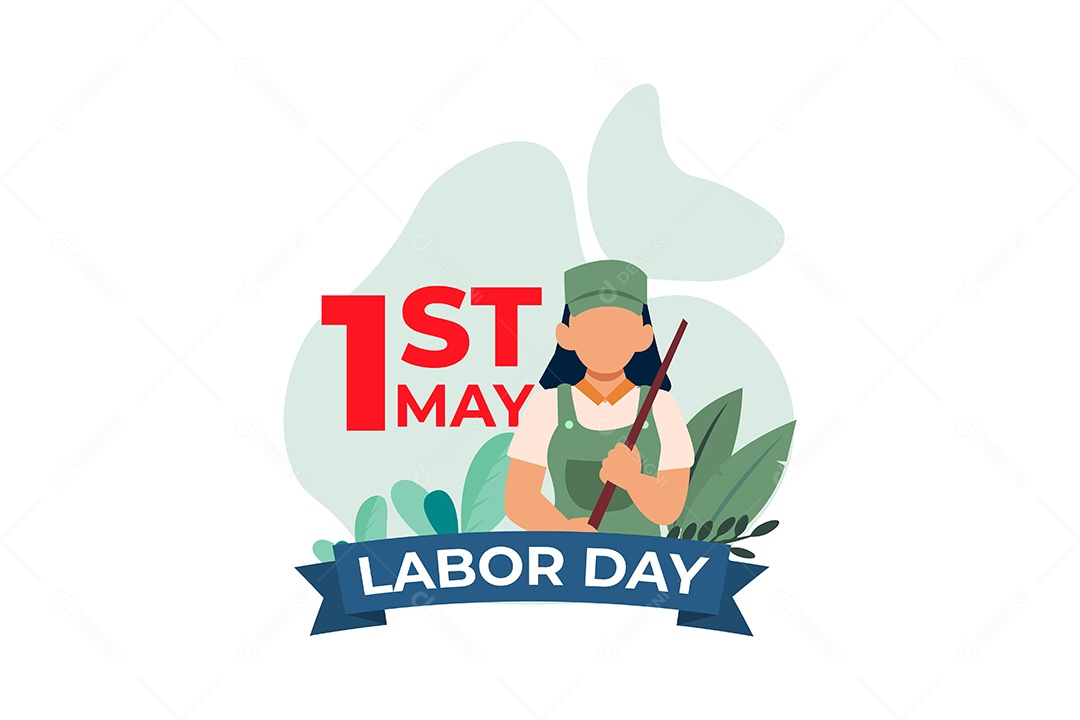 Ilustração do Dia do Trabalho Vetor EPS