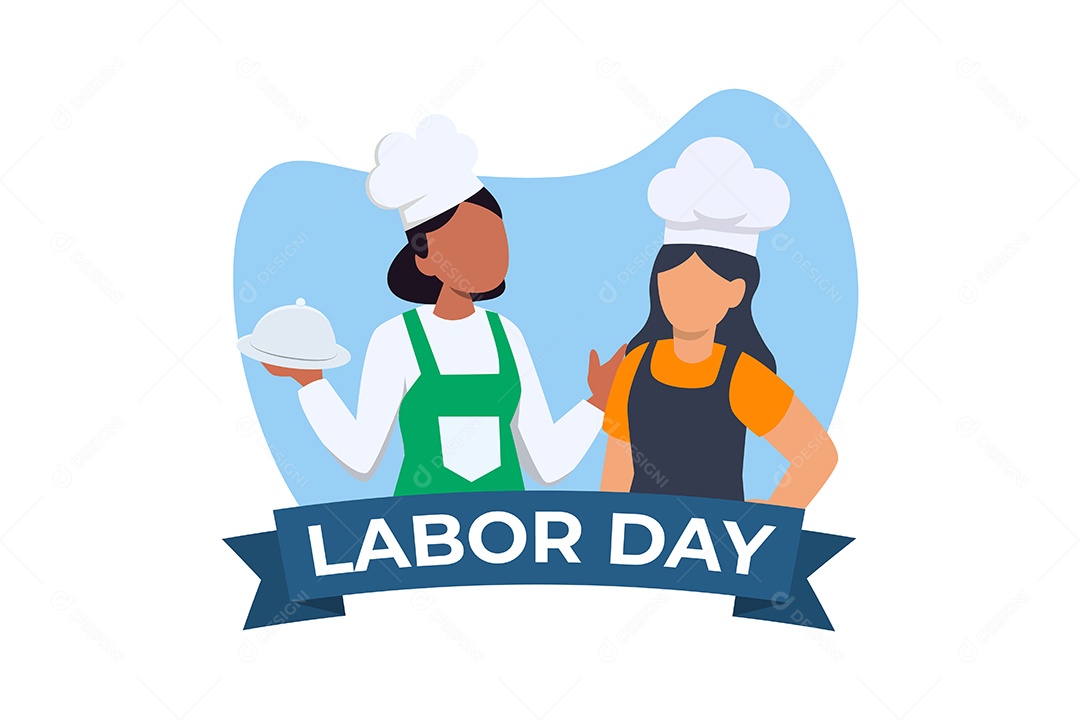 Ilustração do Dia do Trabalho Vetor EPS