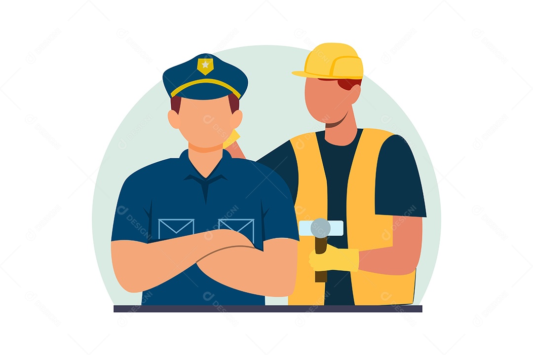 Ilustração do Dia do Trabalho Vetor EPS