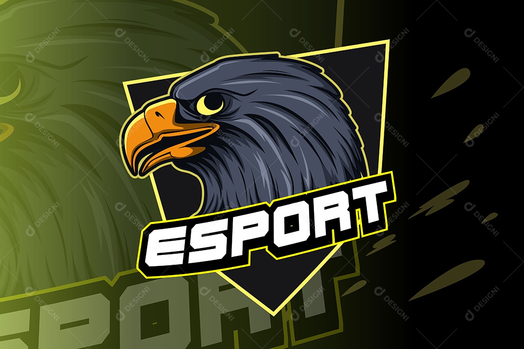 Pássaro Mascote Ilustração Vetor EPS