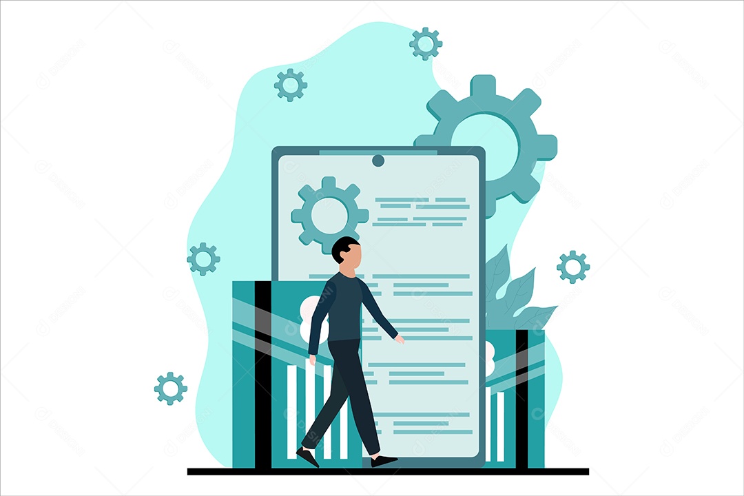 Conceito de Gestão de Negócios Vetor EPS