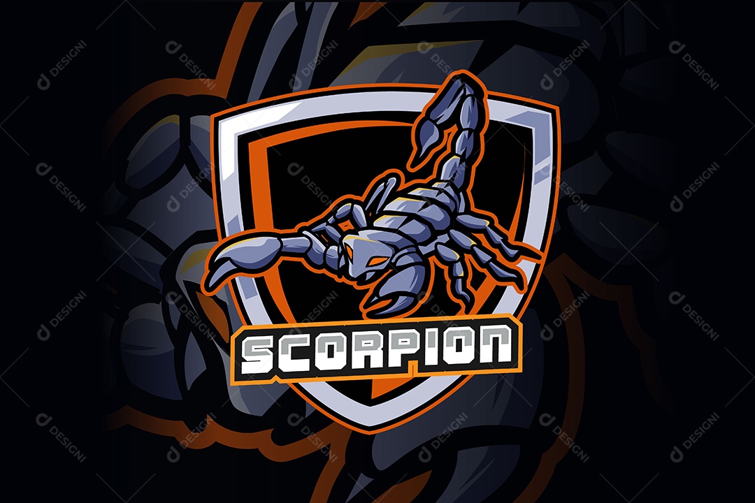 Escorpião Mascote Ilustração Vetor EPS