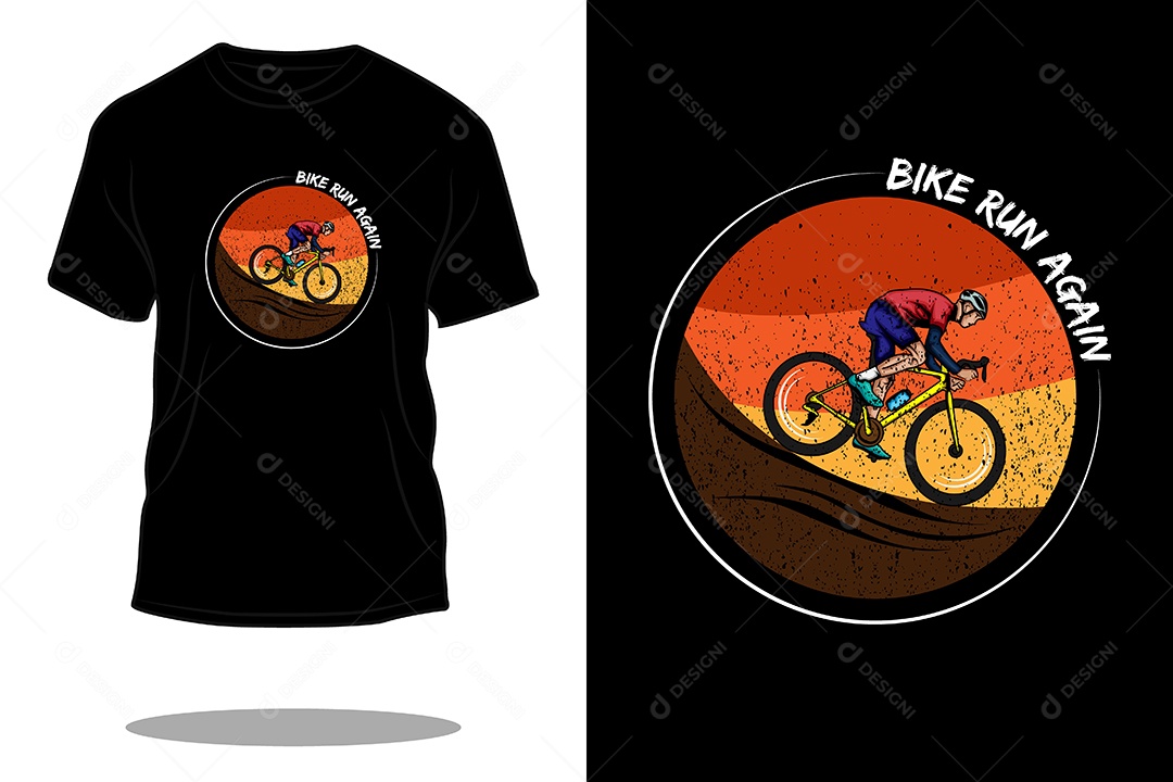 Modelo de Estampa de Camiseta Vetor EPS