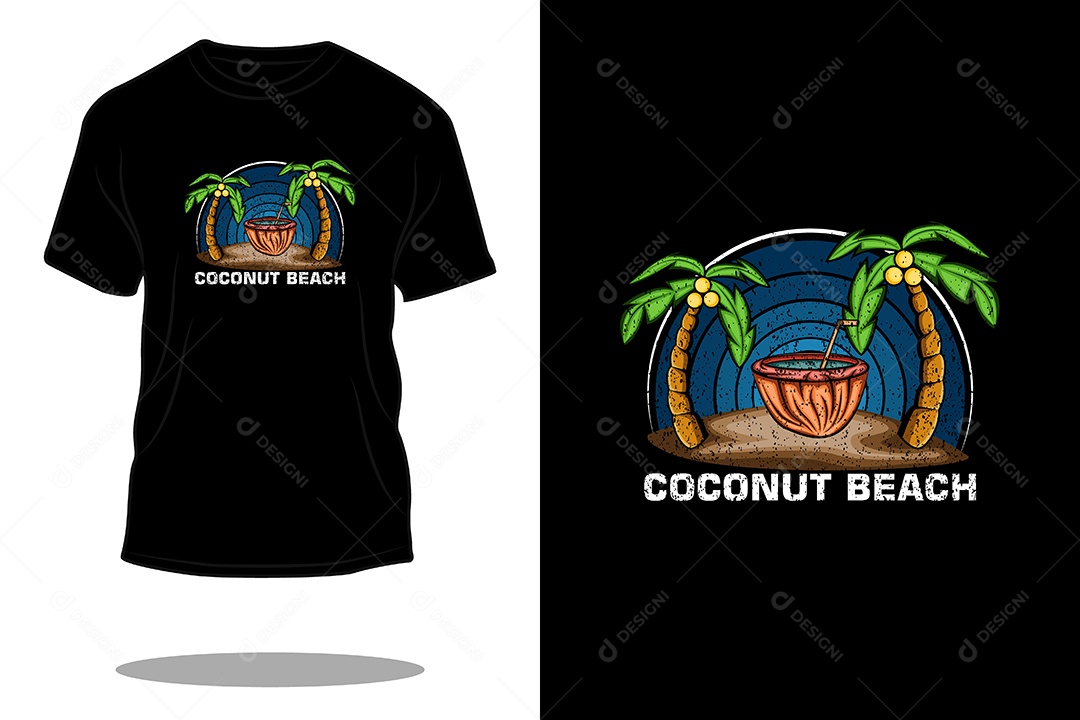 Modelo de Estampa de Camiseta Vetor EPS