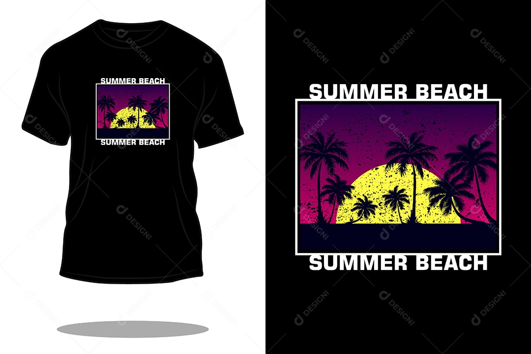 Modelo de Estampa de Camiseta Vetor EPS