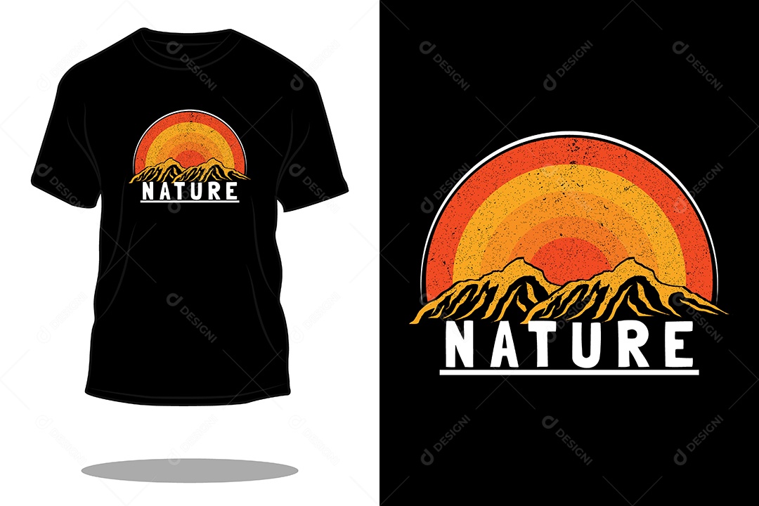 Modelo de Estampa de Camiseta Vetor EPS