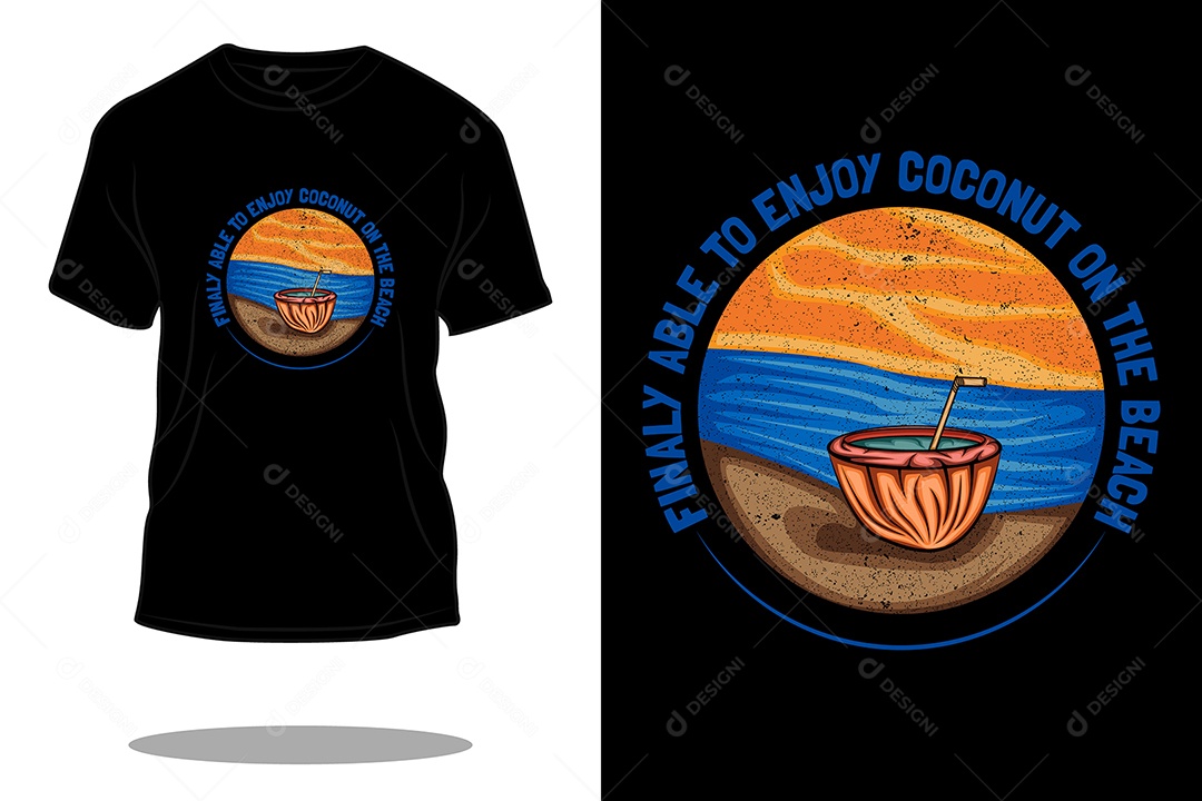 Modelo de Estampa de Camiseta Vetor EPS