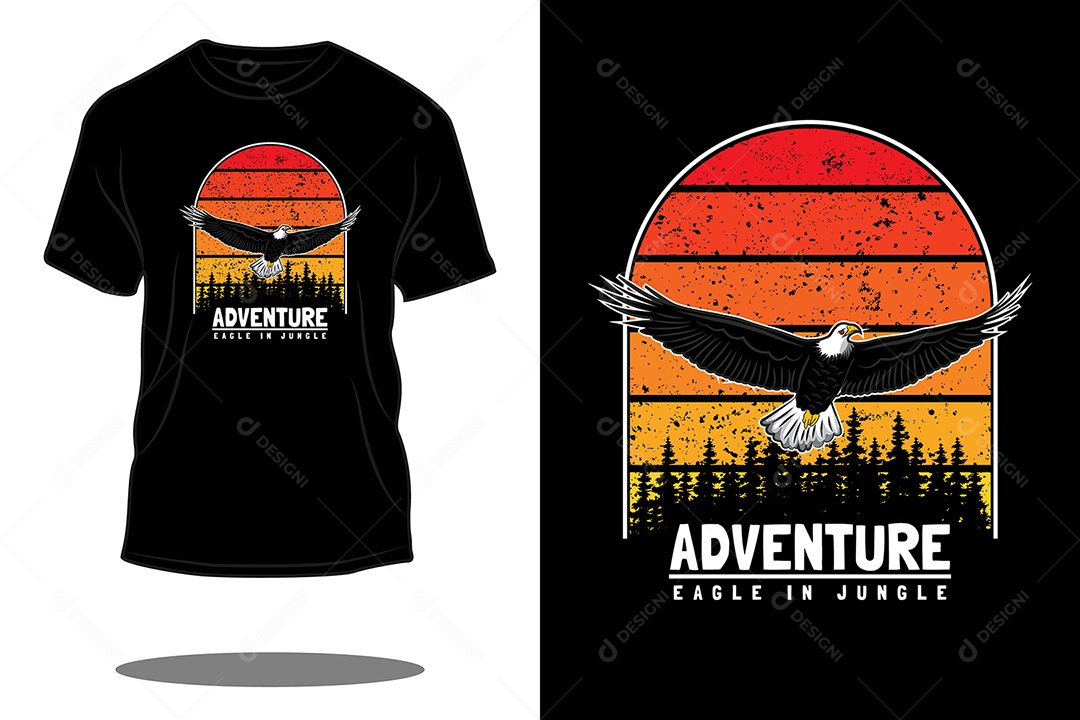 Modelo de Estampa de Camiseta Vetor EPS