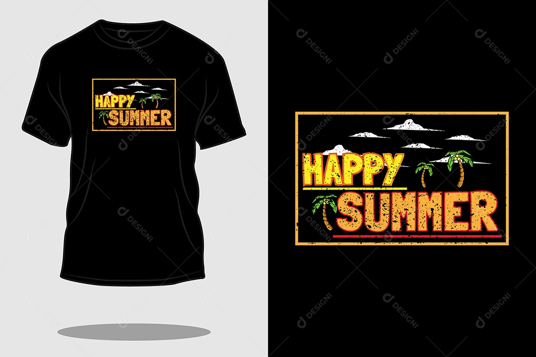 Modelo de Estampa de Camiseta Vetor EPS