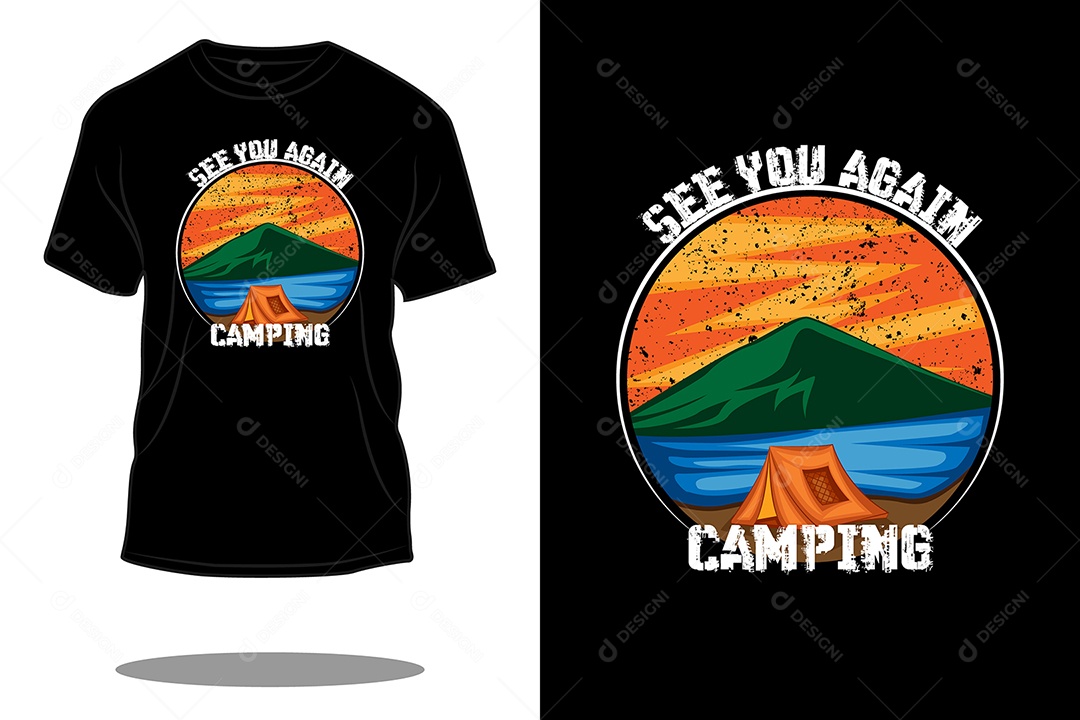 Modelo de Estampa de Camiseta Vetor EPS