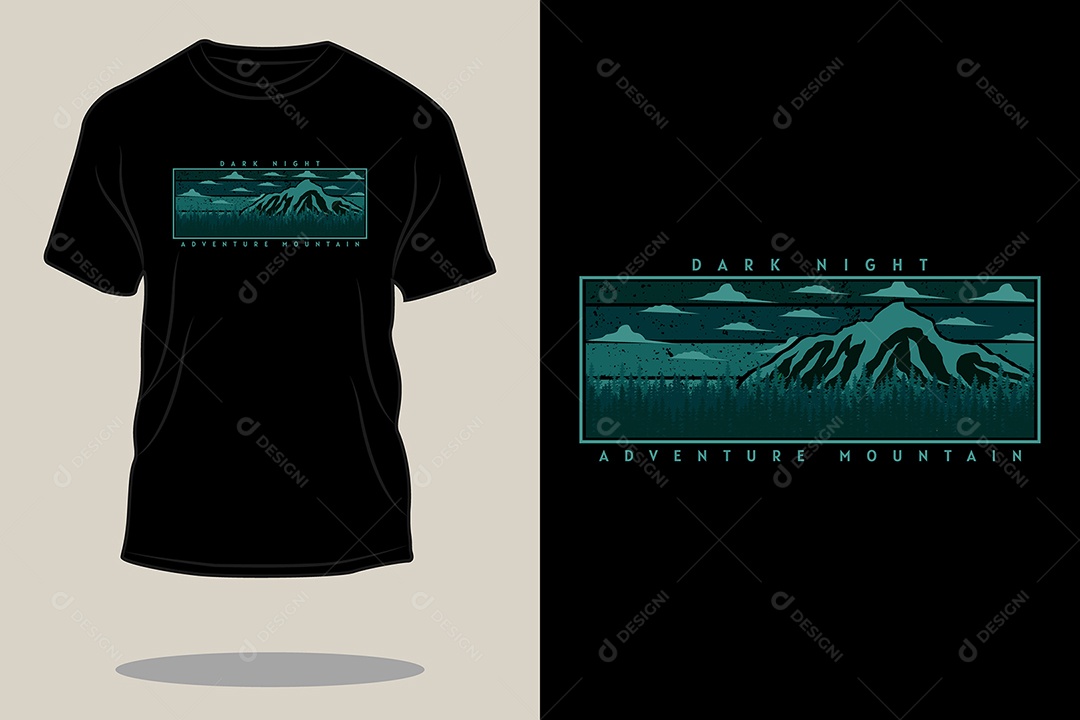 Modelo de Estampa de Camiseta Vetor EPS