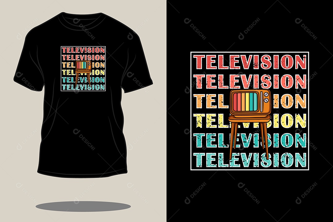 Modelo de Estampa de Camiseta Vetor EPS