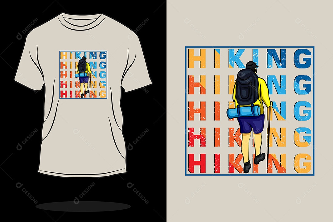 Modelo de Estampa de Camiseta Vetor EPS