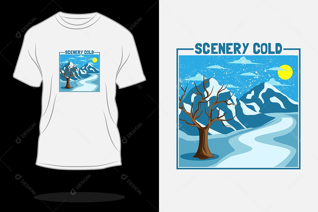 Modelo de Estampa de Camiseta Vetor EPS