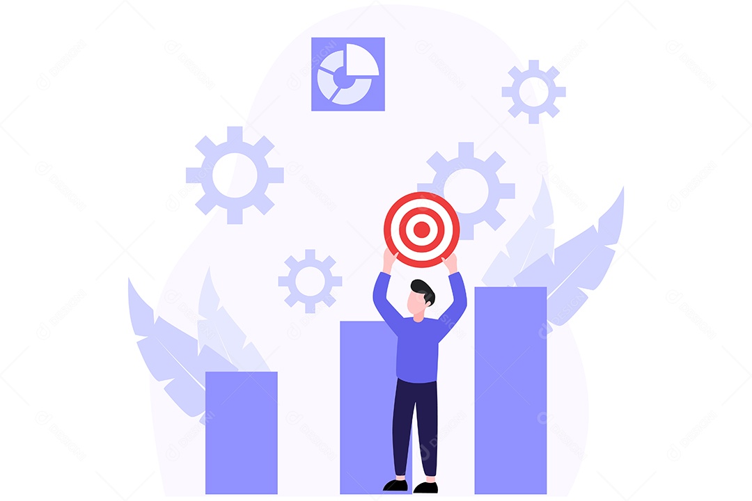 Conceito de Gestão Financeira Ilustração Vetor EPS