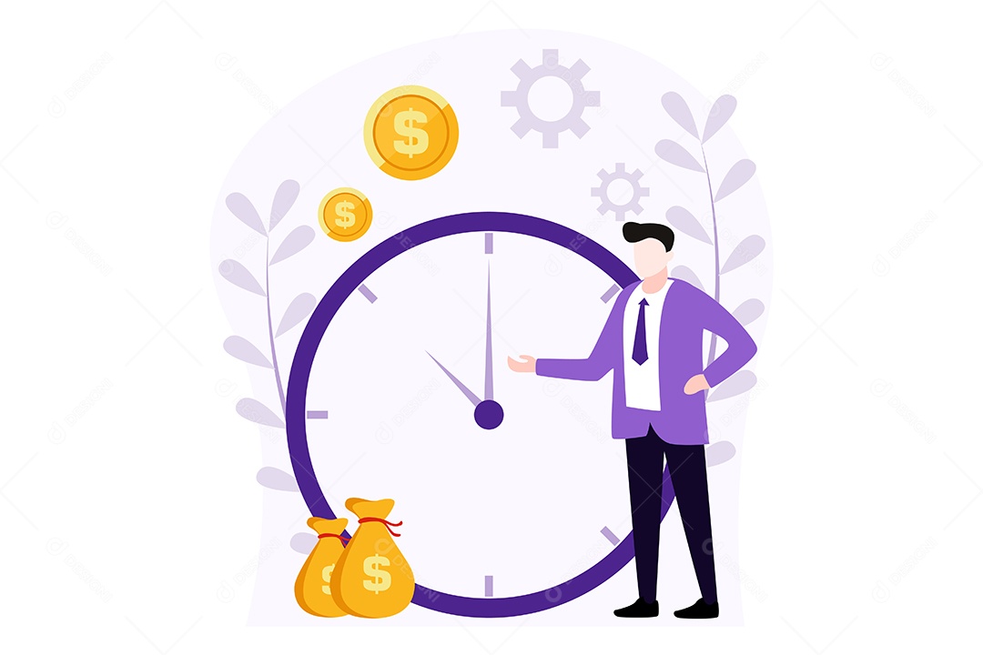 Conceito de Gestão Financeira Ilustração Vetor EPS