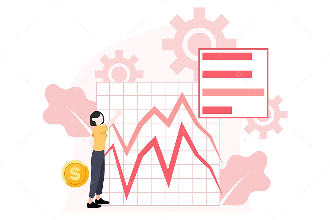 Financial Management Concept Illustration Vector EPS
