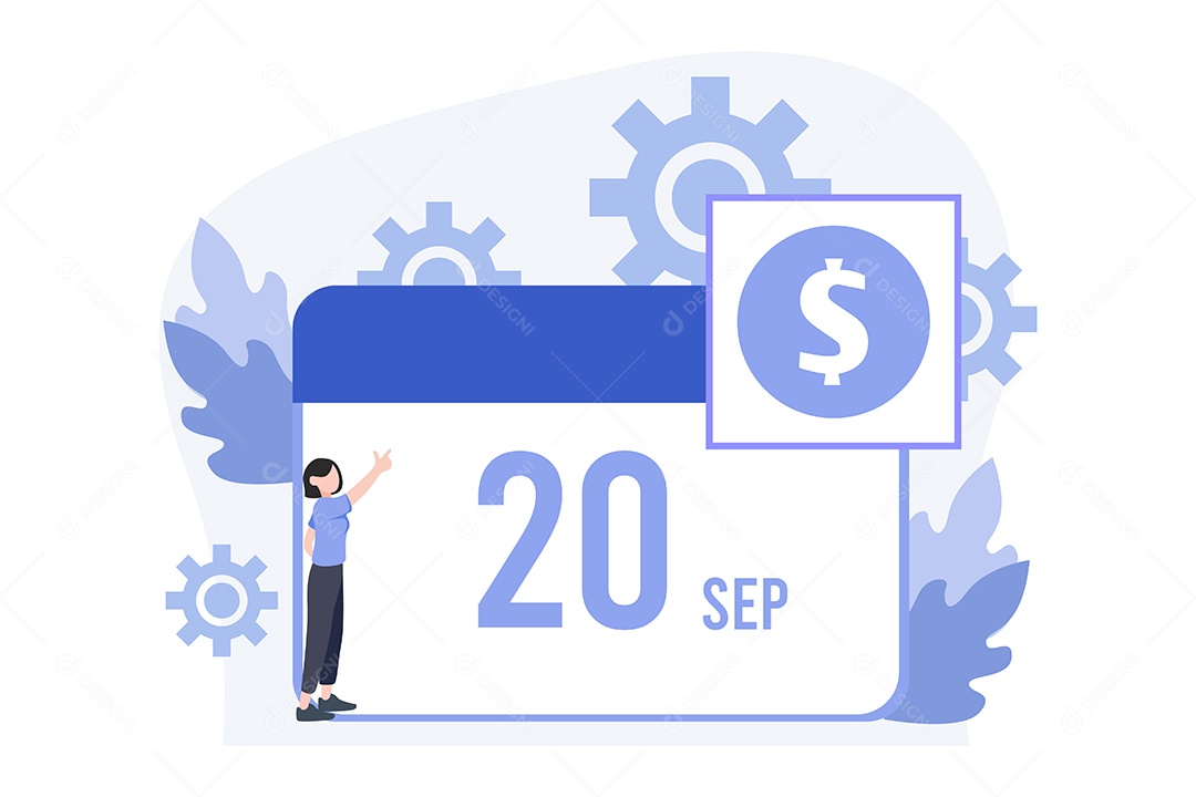 Conceito de Gestão Financeira Ilustração Vetor EPS