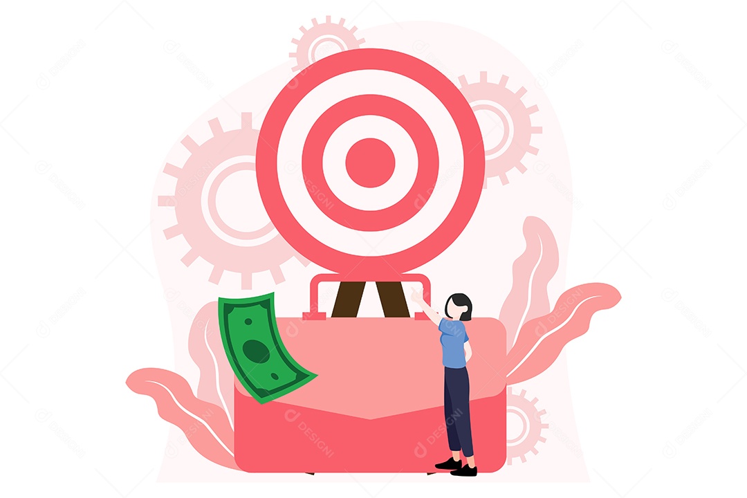 Conceito de Gestão Financeira Ilustração Vetor EPS