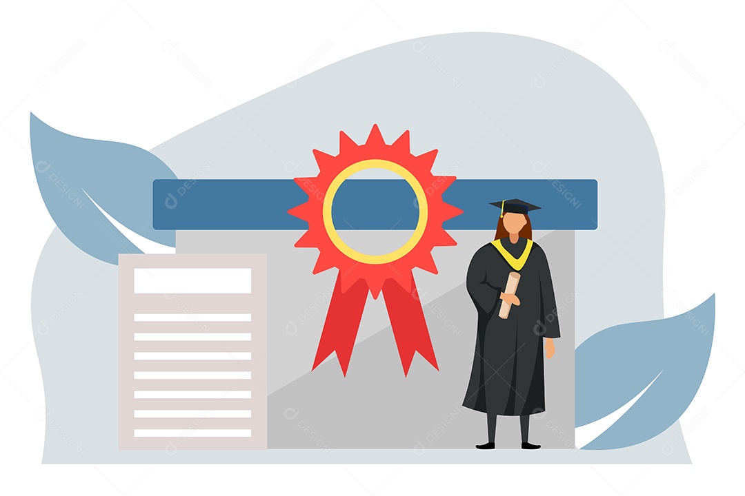 Conceito de Formatura Ilustração Vetor EPS