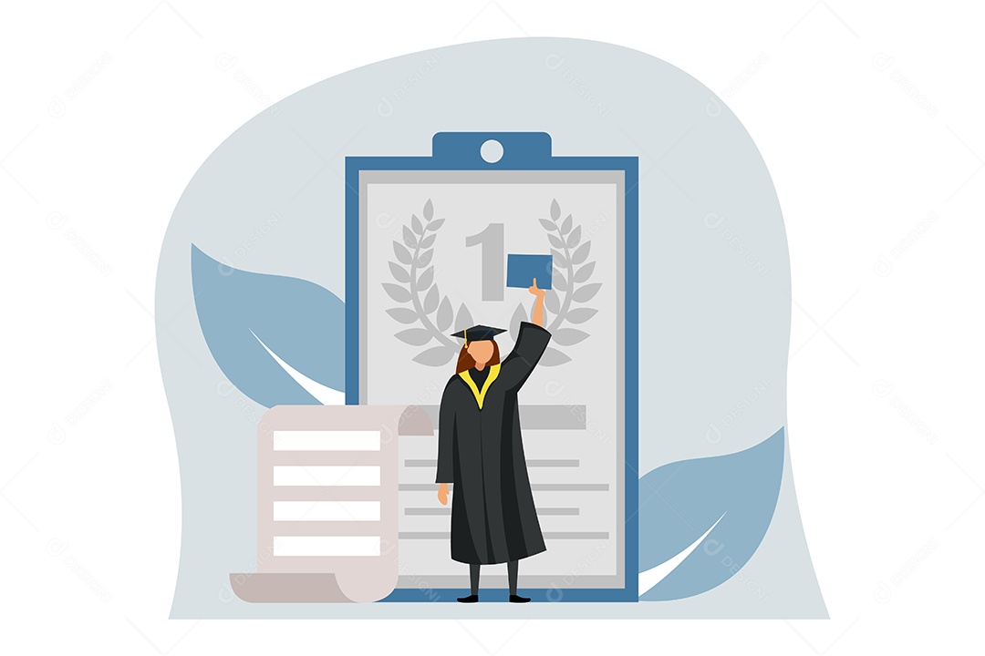 Conceito de Formatura Ilustração Vetor EPS